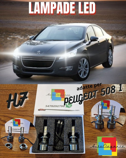 Kit Full LED H7 per Peugeot 508 1 2015 Luci ANABBAGLIANTI CANbus Bianco POTENTE