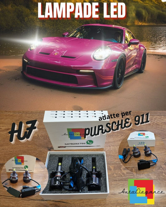 Kit LED H7 per Porsche 911 996 ANABBAGLIANTI Lenticolari CANbus 6500K 12000LM