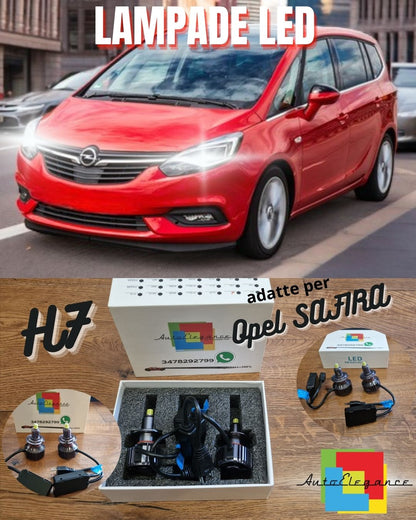 Kit LED H7 CANbus per Opel ZAFIRA C Restyling Anabbaglianti LENTICOLARI 12000LM