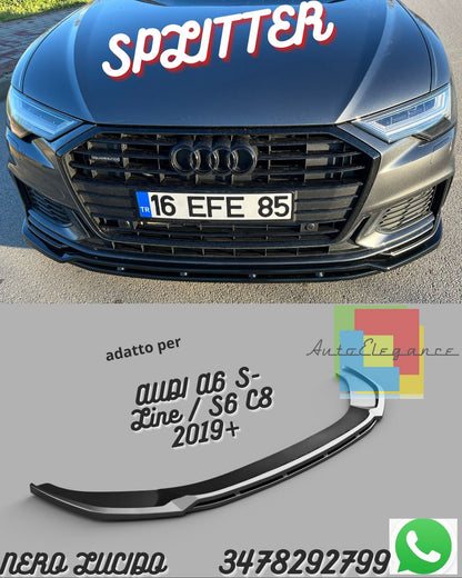 Front Splitter AUDI A6 S-Line / S6 C8 2019+ With ABE TÜV 