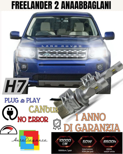 KIT LED H7 CANBUS FREELANDER 2 LED 8000 LUMEN LOW BEAM UP TO 2010 