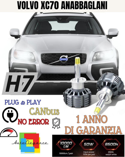 LED KIT H7 CANBUS VOLVO XC70 MK2 WITH LED 9600 LUMEN 6000K LOW BEAM 