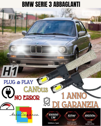 FULL LED KIT BMW SERIES 3 E30 LED LAMPS H1 6000K XENON WHITE DAZZLING