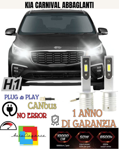 KIT LED H1 ABBAGLIANTE RENAULT ESPACE 3 PRIMA DEL 2000 10000 LUMEN 6000K CANBUS