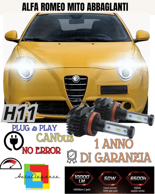 💥💥FULL LED KIT 💥ALFA ROMEO MITO💥 HIGH BEAM H7 6000K 9800 LUMEN CANBUS💥💥