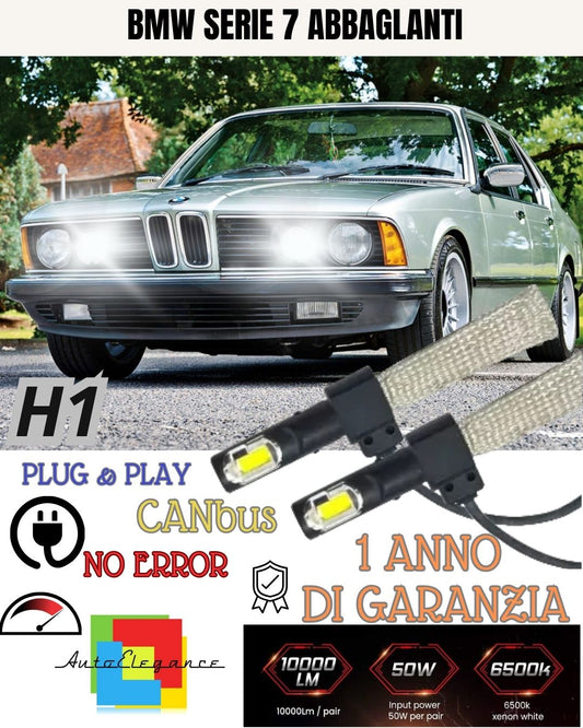 FULL LED KIT BMW SERIES 7 E32 LED LAMPS H1 6000K XENON WHITE HIGH BEAM