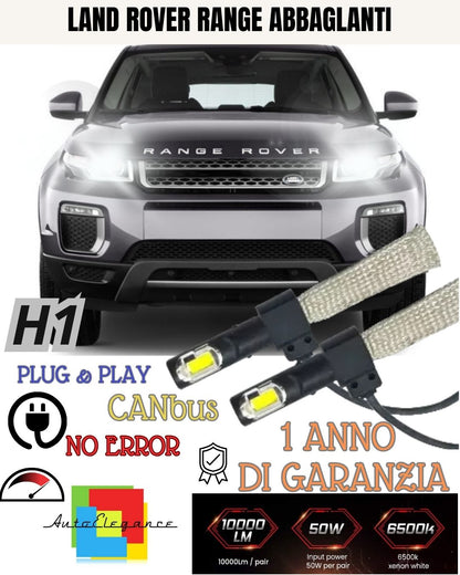 KIT FULL LED LAND ROVER RANGE ROVER MK2 LAMPADE LED H1 6000K BIANCO ABBAGLIANTE