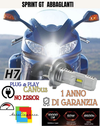 🔥H7 LED LAMP 6000K 3500 LUMEN CANBUS TRIUMPH SPRINT GT DAZZLING NO ERROR