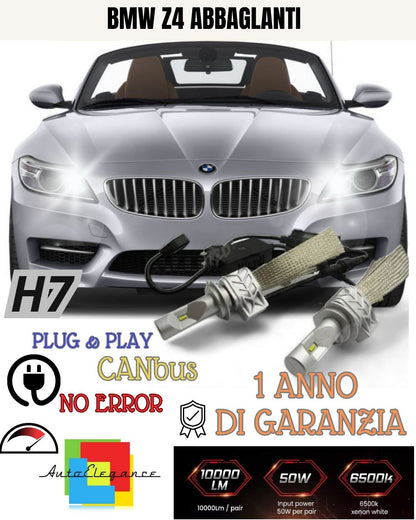 FULL LED KIT BMW Z4 E86 E89 E85 H7 6500K HIGH BEAM CANBUS 8000 LUMEN 
