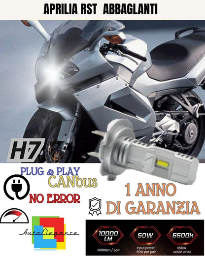 🔥🔥H7 LED LAMP 6000K 3500 LUMEN CANBUS APRILIA RST 1000 HIGH BEAM NO ERROR