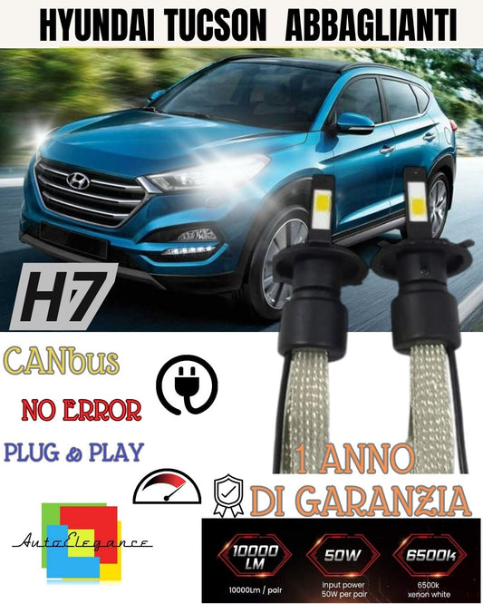 HYUNDAI TUCSON LED HIGH BEAM LAMP KIT LED H7 6000K 6400 LUMEN NO FAILURE 