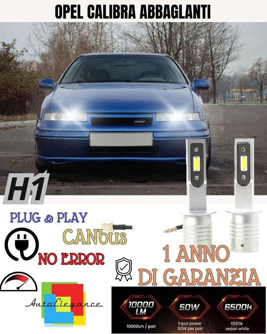 😍😍 OPEL CALIBRA H1 LED KIT 6000K ICE WHITE HIGH BEAM LIGHTS 10000 LUMEN 