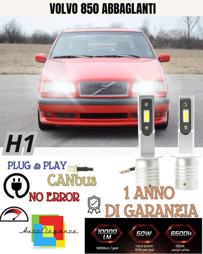😍😍 VOLVO 850 H1 LED KIT 6000K WHITE NO FAILURE HIGH BEAM 10000 LUMEN 😍😍 
