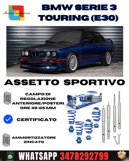 Assetto sportivo BlueLine adatto per BMW serie 3 Touring (E30) 1988 - 95