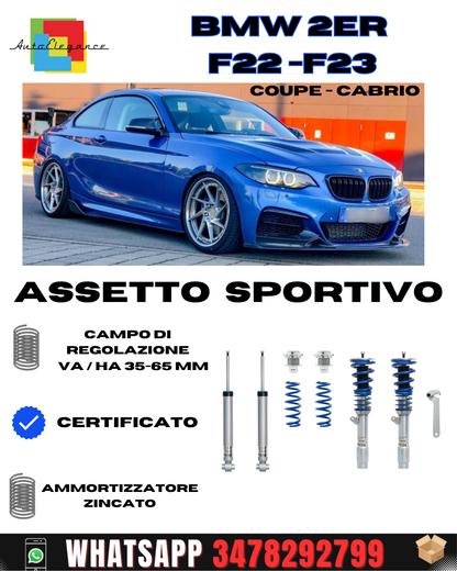 Assetto sportivo BlueLine adatto per BMW 2er Coupe e Cabrio ( F22 / F23 )