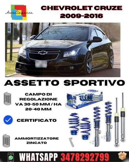 BlueLine sports suspension suitable for Chevrolet Cruze type KL1J 2009-2016 