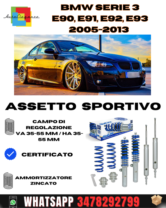 BlueLine sports suspension suitable for BMW 3 series E90, E91, E92, E93 2005-2013 