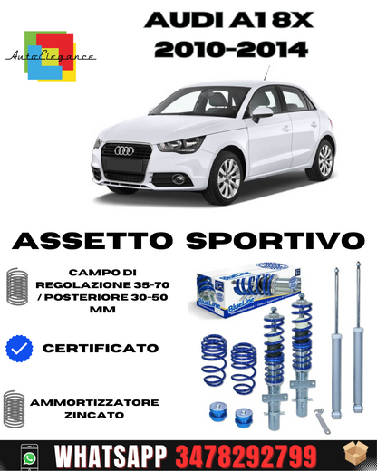 Assetto sportivo  adatto per Audi A1 8X  anno 2010 - 2014