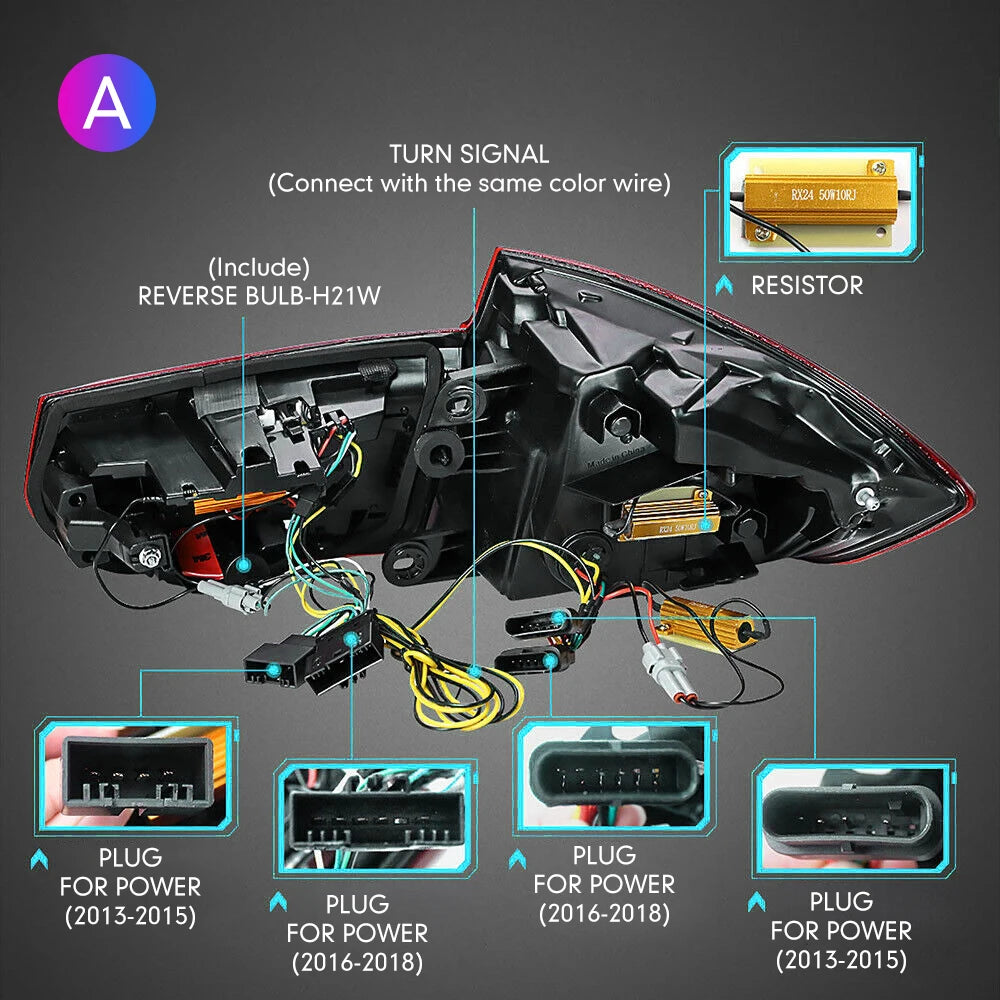 💎TAIL LIGHTS SUITABLE FOR BMW F35 F30 318i 318Li 320i 3 series 2013-18 BLACK 💎