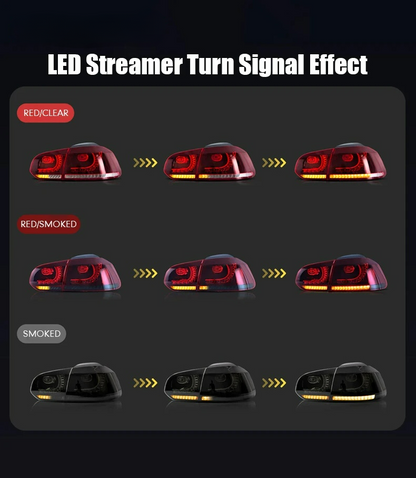 💎HEADLIGHTS SUITABLE FOR VW golf6 mk6 R20 2008-2013 RED💎