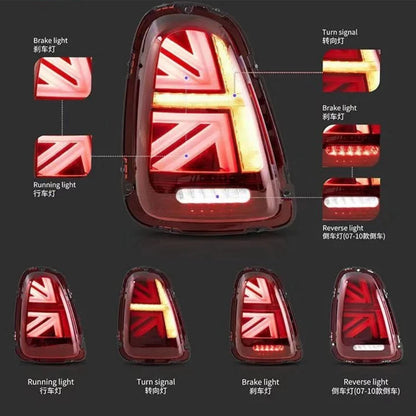 💎FANALI POSTERIORI ADATTI PER Mini Cooper R56 R57 R58 R59 2007-2013 NERO 💎