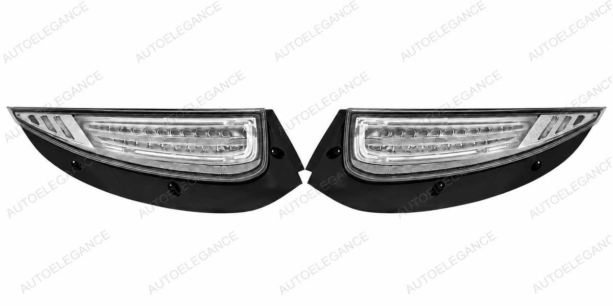 👉ART.2698 Fari Posteriori LED Vetro Trasparente Cromo Porsche 997 04-08👈