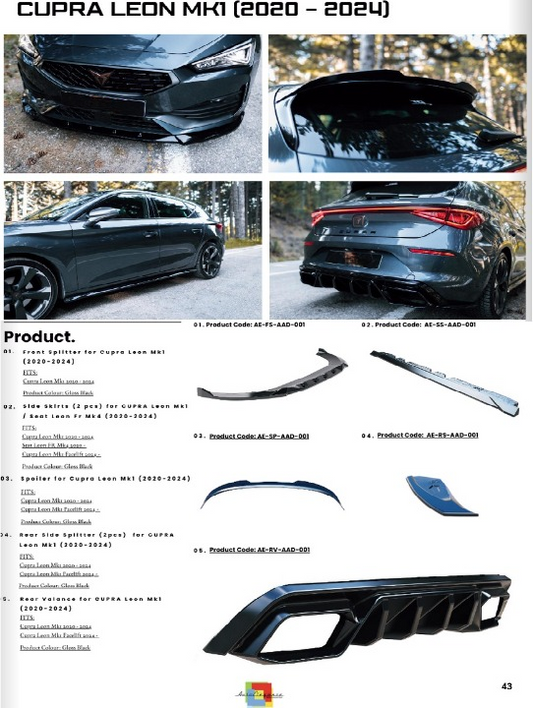 💫Bodykit adatto per Cupra Leon MK1 2020-2024💫