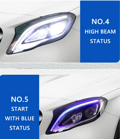 💕ART.4860 FARI  ANTERIORI FULL FULL LED Mercedes-Benz GLA X156 2015-2020💕