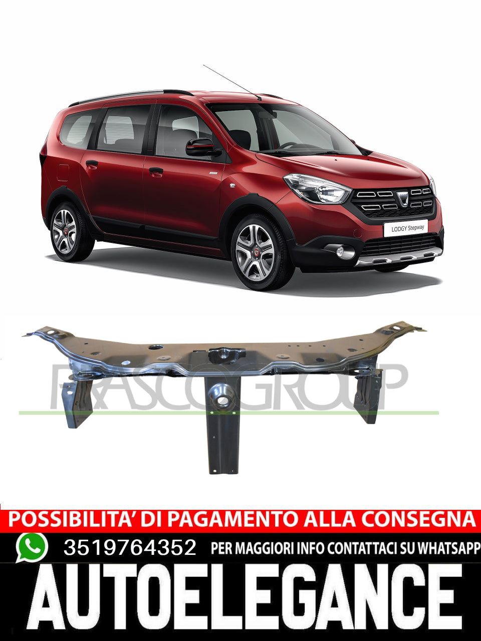 Traversa Ossatura Prasco Per Dacia Dokker Lodgy  625049610R