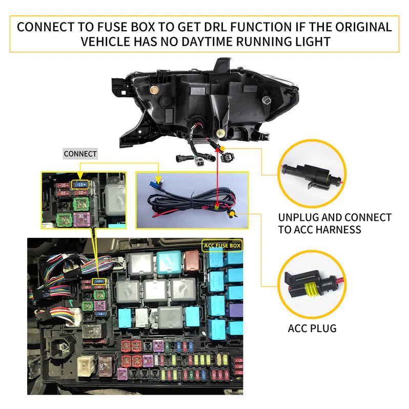Fari a proiettore a matrice LED per Toyota Tacoma N300 2015-2023