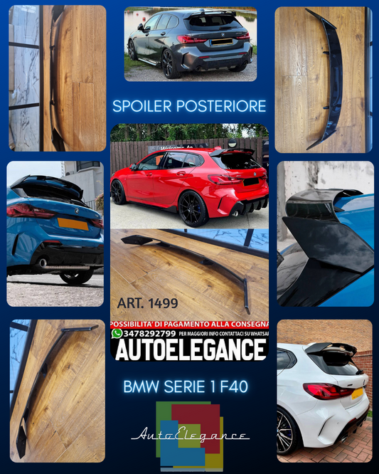 🤩SPOILER SUITABLE FOR BMW 1 SERIES F40 TUNING LOOK GLOSSY BLACK SPORTY DESIGN🤩 