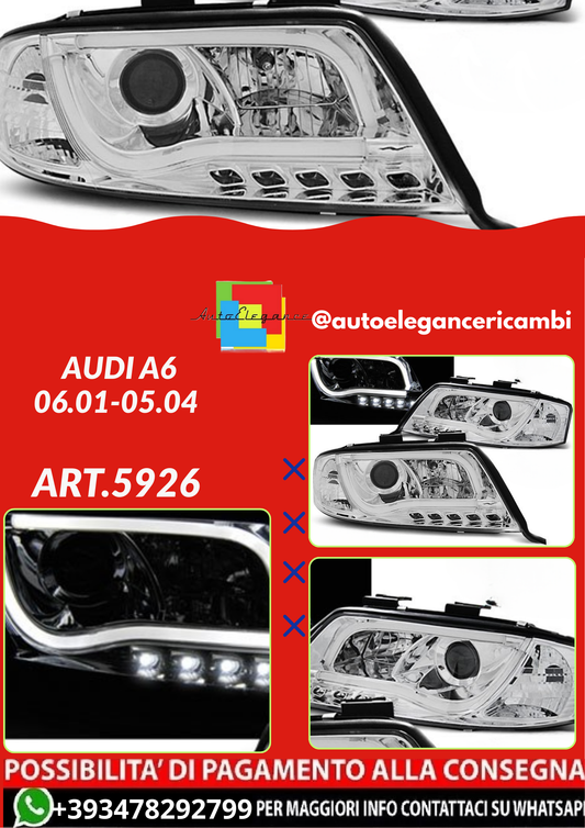 ART.5926 FARI ANTERIORI AUDI A6 06.01-05.04