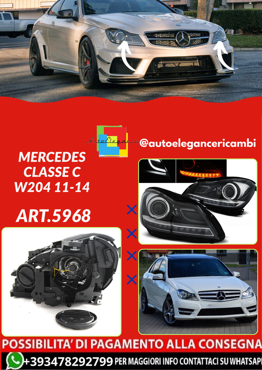 ART.5968  FARI  ANTERIORI MERCEDES CLASSE C W204 11-14