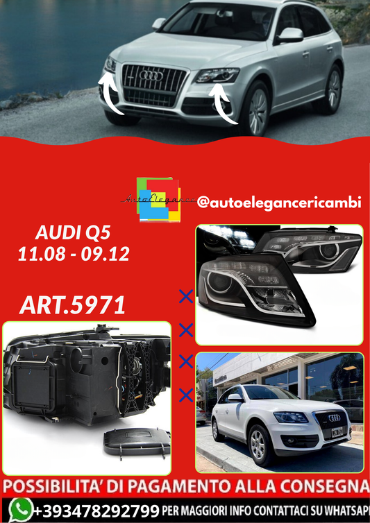 ART.5971 FARI  ANTERIORI AUDI Q5 11.08 - 09.12