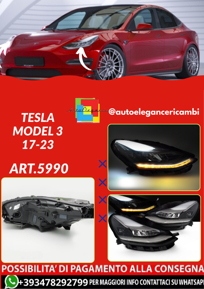 ART.5990  FARI ANTERIORI TESLA MODEL 3 17-23