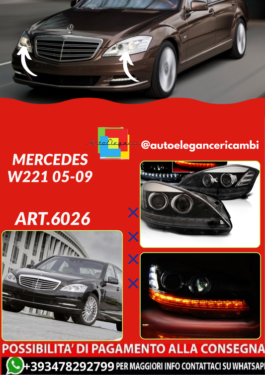 ART.6026    FARI  ANTERIORI MERCEDES CLASSE S W221 05-09