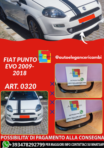 ART. 0320  SOTTO PARAURTI FIAT PUNTO EVO 2009-2018 LOOK SPORT GREZZO