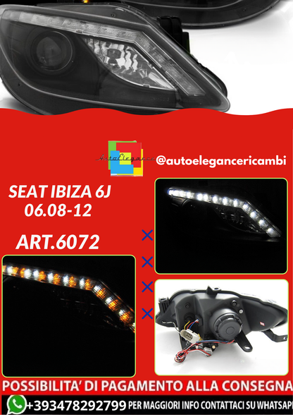 ART.6072   FARI  ANTERIORI  SEAT IBIZA 6J 06.08-12