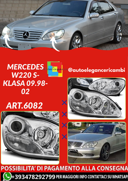 ART.6082  FARI  ANTERIORI MERCEDES W220 S-KLASA 09.98-02