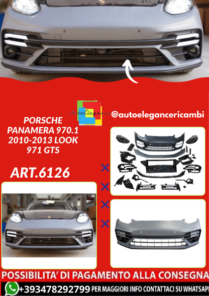 ART.6126  Paraurti Anteriore Porsche Panamera 970.1 2010-2013 Look 971 GTS
