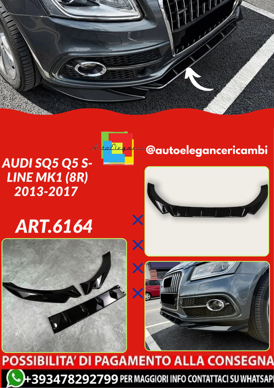 ART.6164  SPLITTER  Audi SQ5 Q5 S-Line MK1 (8R) 2013-2017