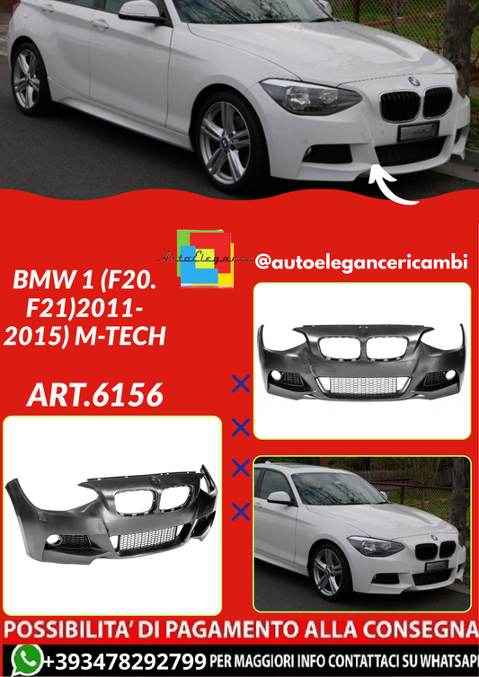 ART.6156  Paraurti anteriore BMW 1 (F20. F21)2011-2015) M-Tech