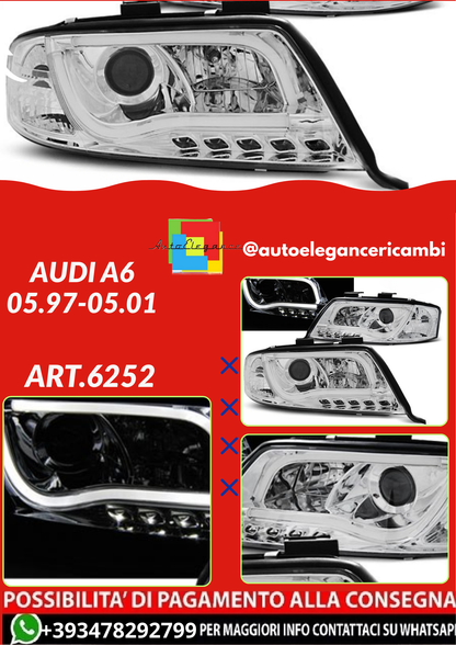 ART.6252 FARI ANTERORI AUDI A6 05.97-05.01