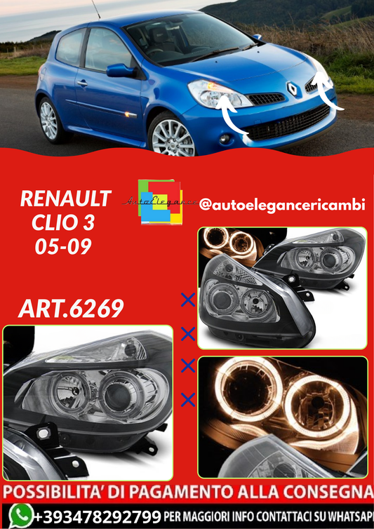 ART.6269  FARI  ANTERIORI RENAULT CLIO 3 05-09
