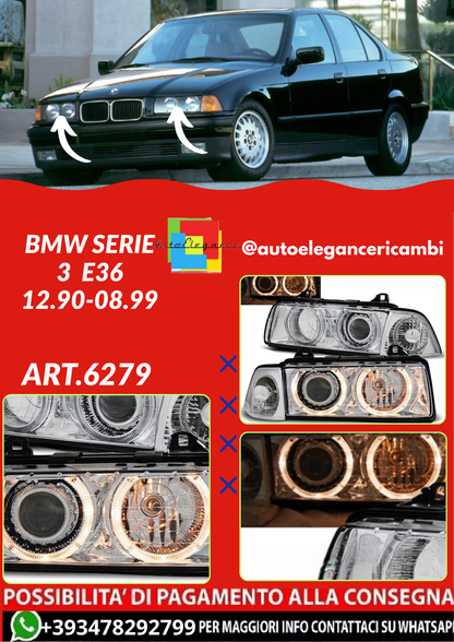 ART.6279 FARI  ANTERIORI BMW SERIE 3  E36 12.90-08.99