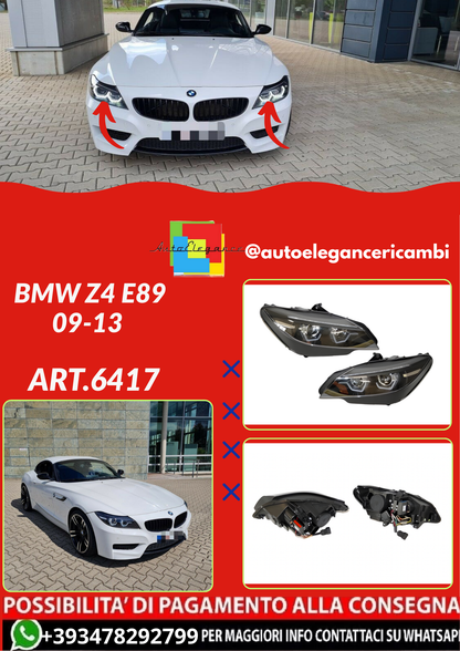 ART.6417 FARI ANTERIORI  BMW Z4 E89 09-13 NERI