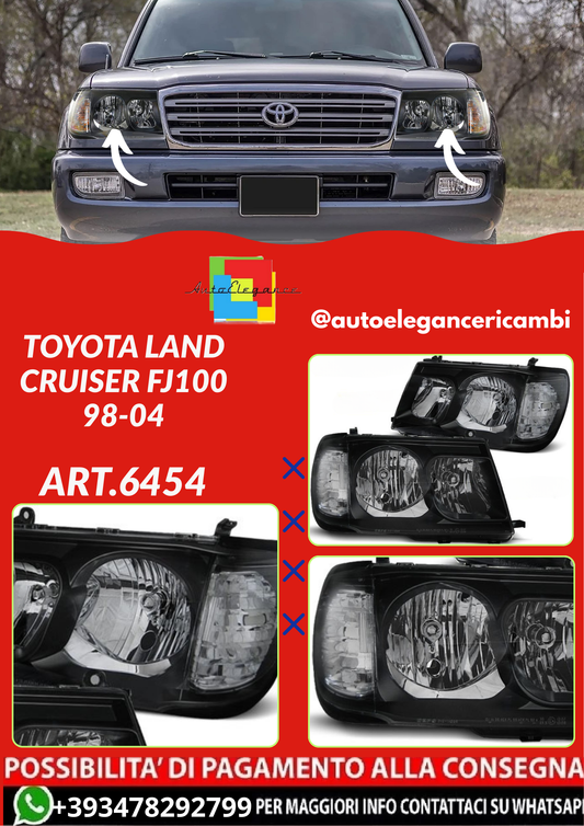 ART.6454 FARI  ANTERIORI  TOYOTA LAND CRUISER FJ100 98-04 NERI