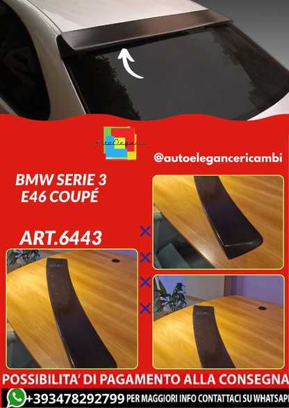 ART.6443 Spoiler sul tetto BMW Serie 3 E46 Coupé - NERO LUCIDO