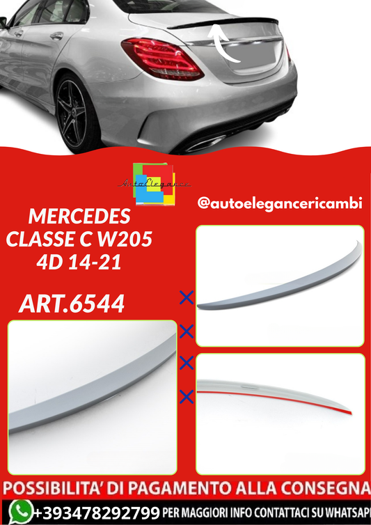 ART.6544  SPOILER  MERCEDES CLASSE C W205 4D 14-21