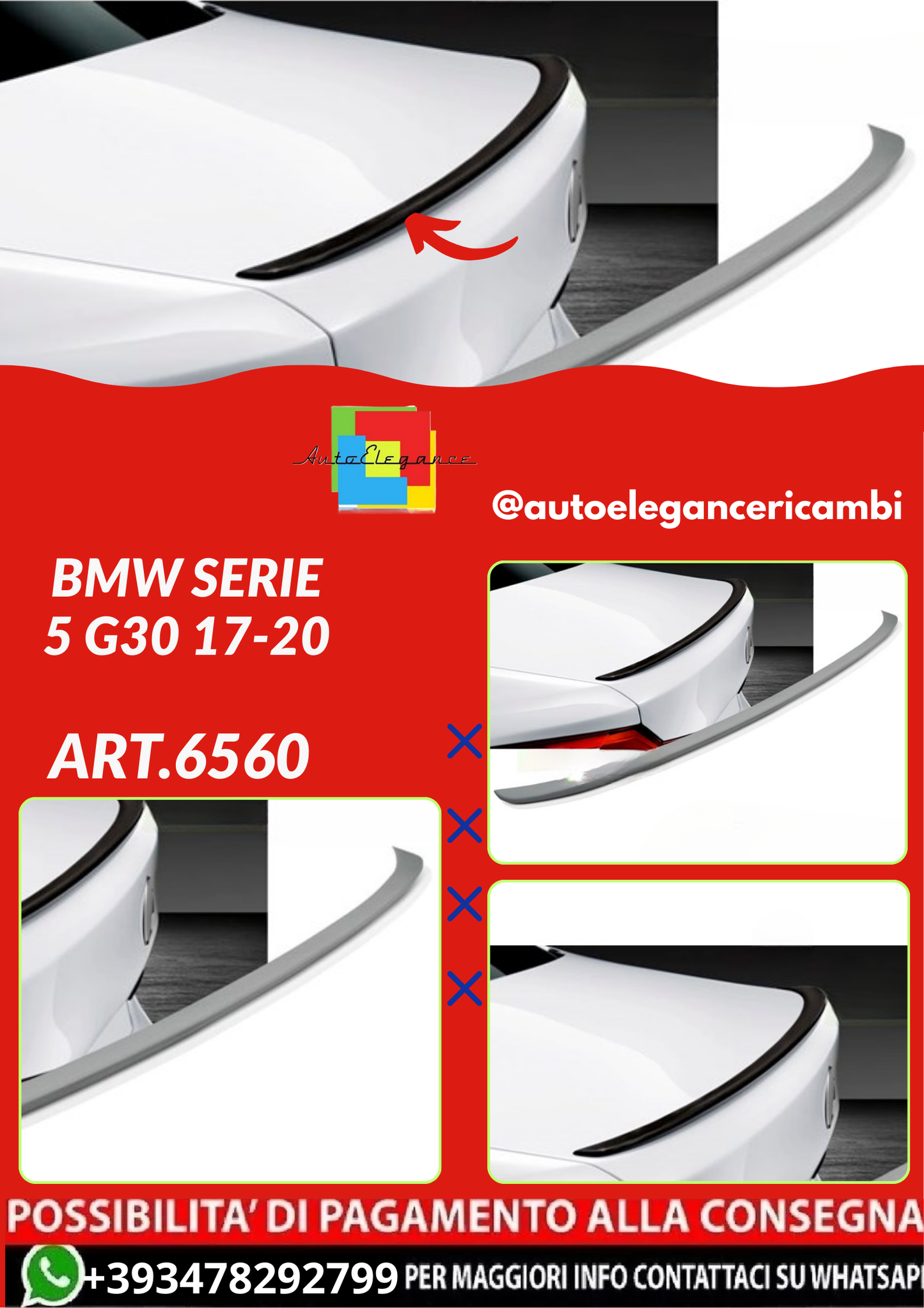 ART.6560   SPOILER BMW SERIE 5 G30 17-20